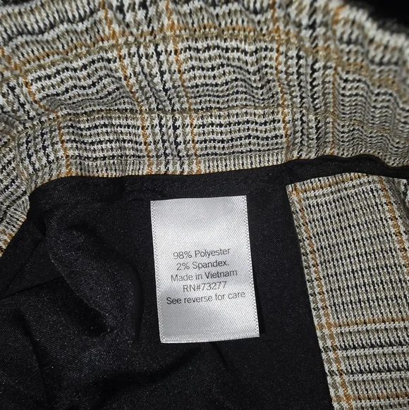 Nine West Wide Leg Plaid Pants – Size XXL - Picture 6 of 6